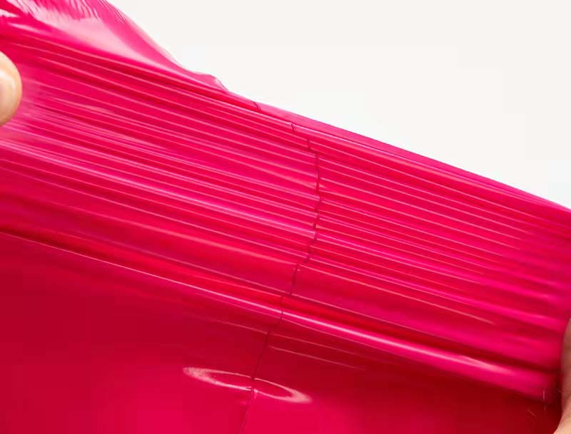 岳塘玫红色快递袋-05